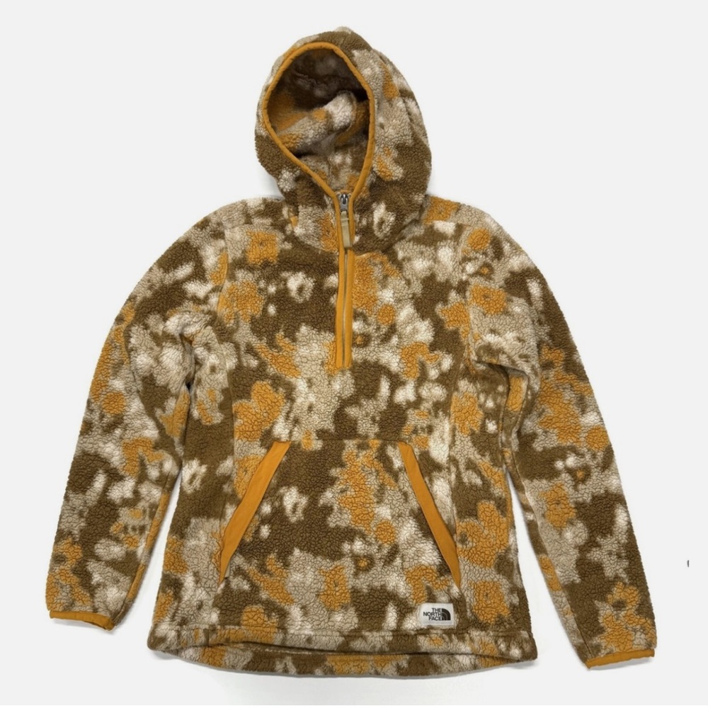 The North Face Campshire 2.0 Pullover Fleece Camo Hoodie Jacket Womens X-Large